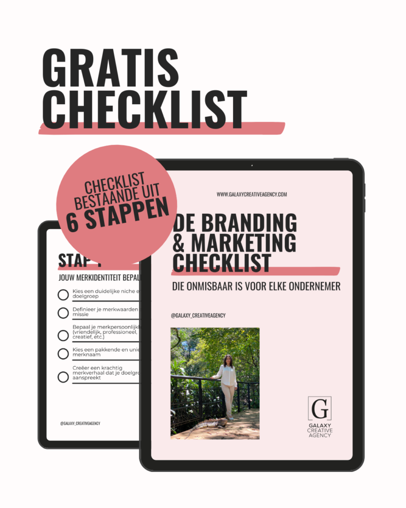 Branding en marketing checklist volledige checklist Galaxy Creative Agency